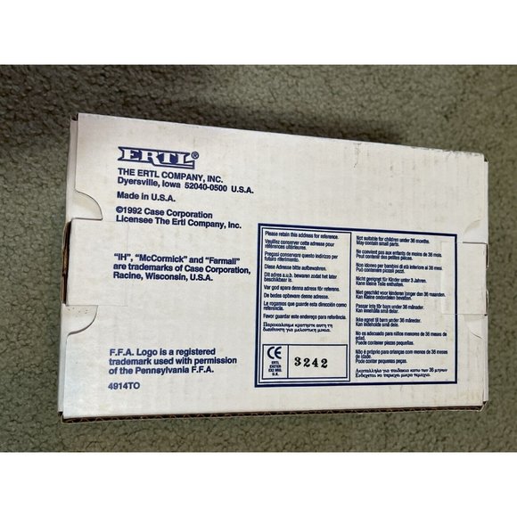 ERTL Farmall Super M-TA Tractor PA Keystone 1993 FFA Edition 1/16 New in Box # 2